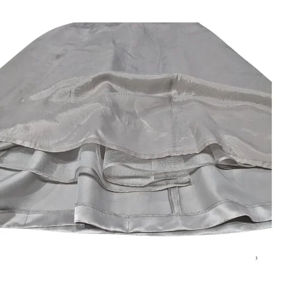 Donna Gray Silver Two-Piece Formal Set Size 6 Elegant Evening (EUC) - Picture 8 of 9